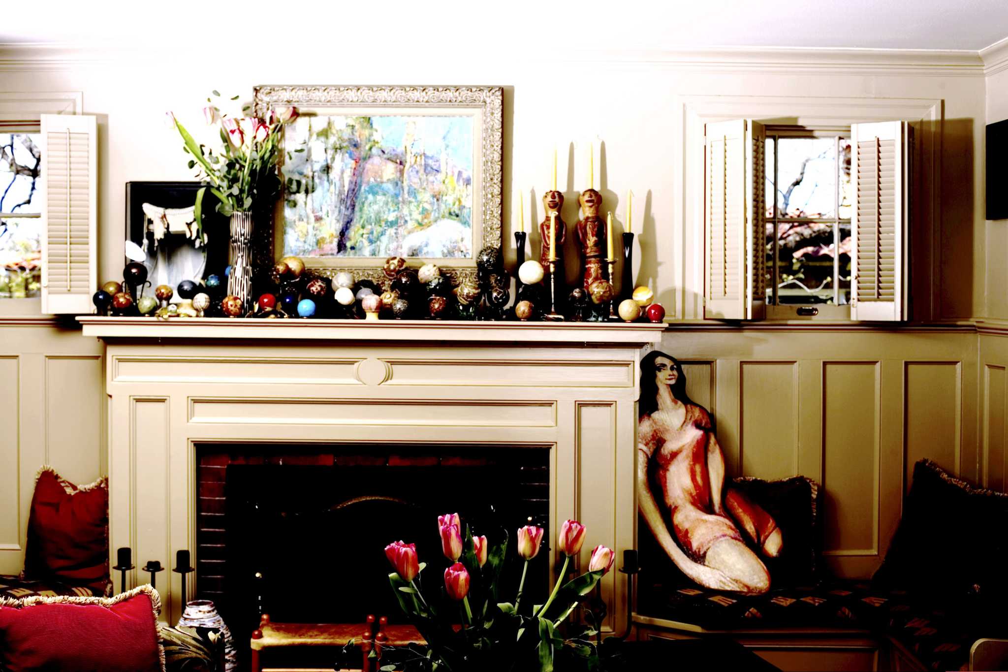 How to Faux Paint Cast Concrete Fireplaces