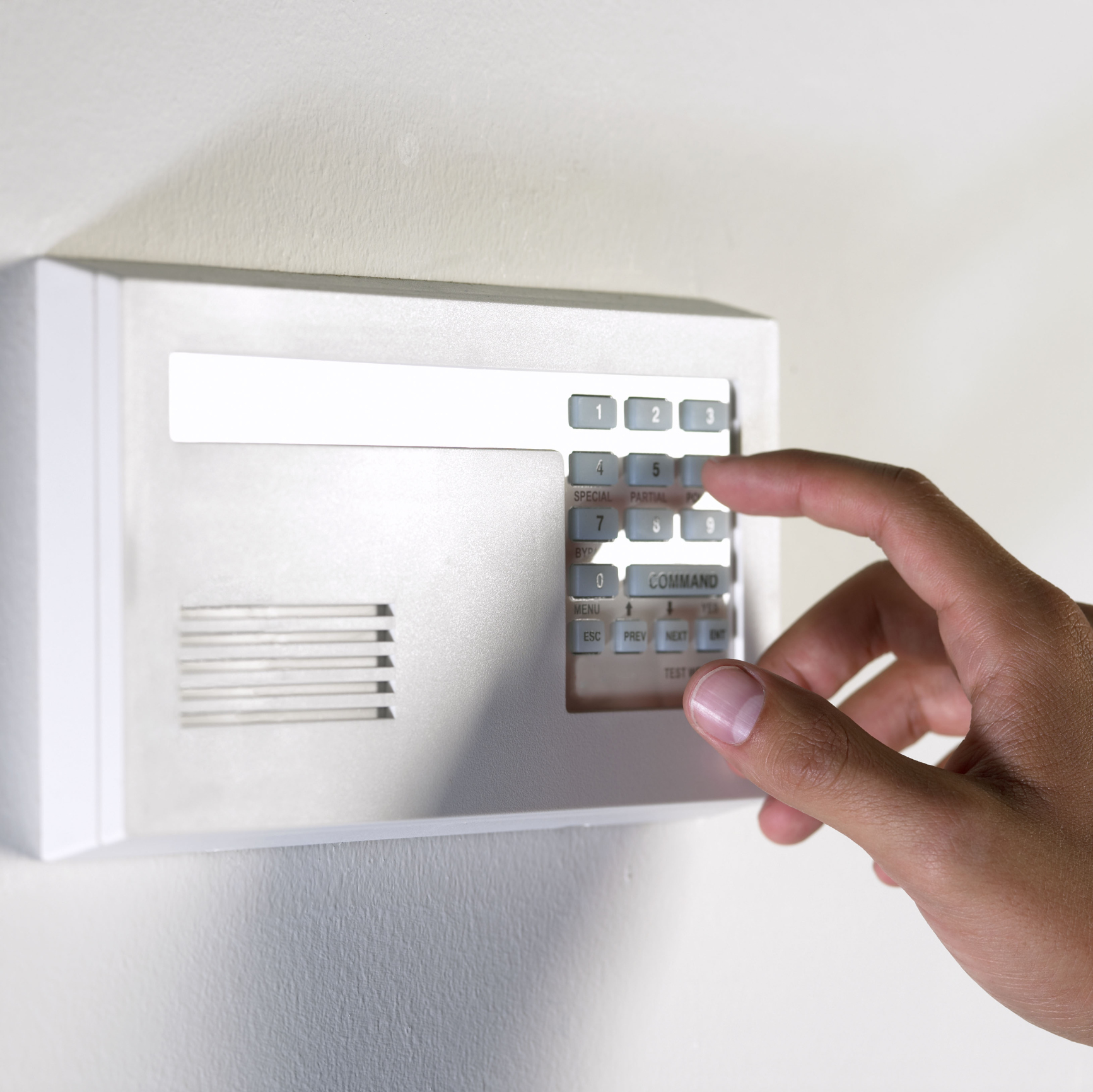 A Flashing Trouble Light on a Home Alarm System