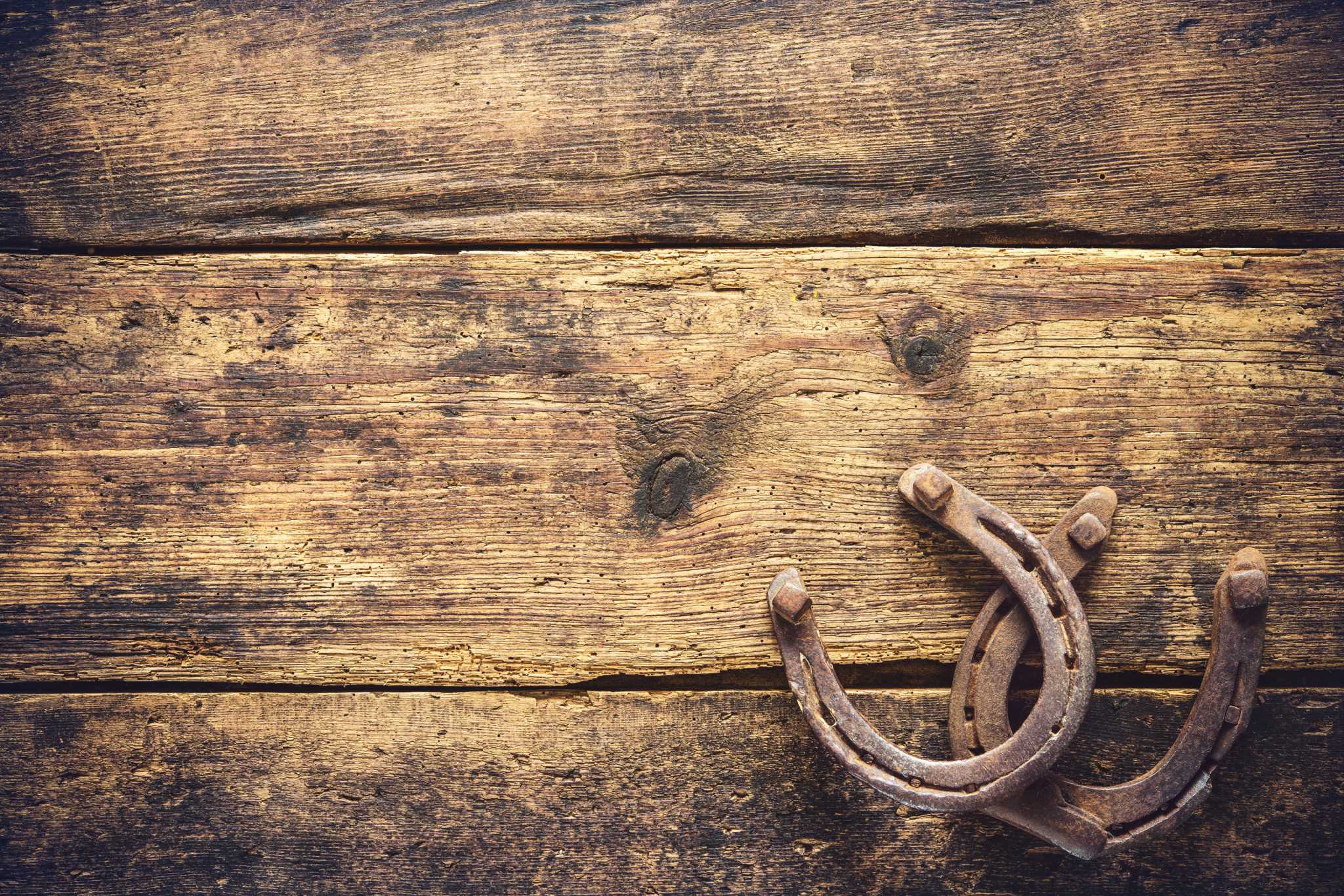Have a horseshoe hanging around your barn? Is it up or down? - Past The Wire