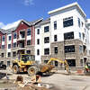 The Residences at Main, currently under construction in Trumbull, Conn. May 1, 2023.