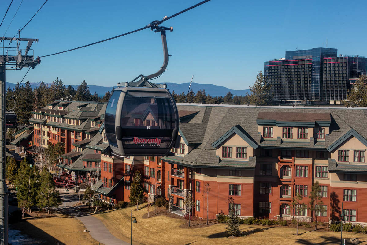 The Heavenly Ski Resort gondola ride in South Lake Tahoe is open in the summer to hikers and tourists. 