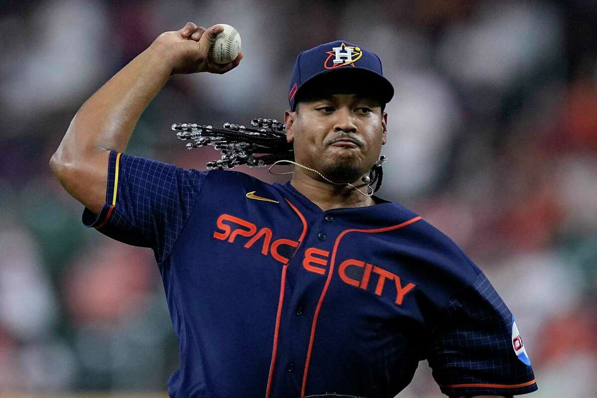 Luis Garcia of Venezuela throws a pitch during the sixth inning