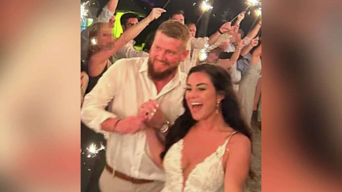Bride killed, husband critically injured in golf cart crash as they ...