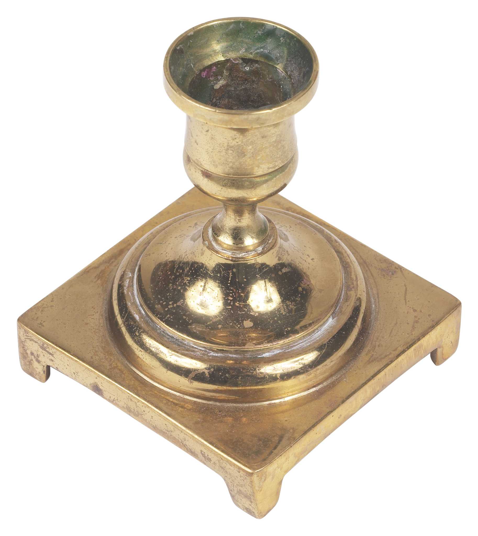 how to get candle wax off of brass candlesticks