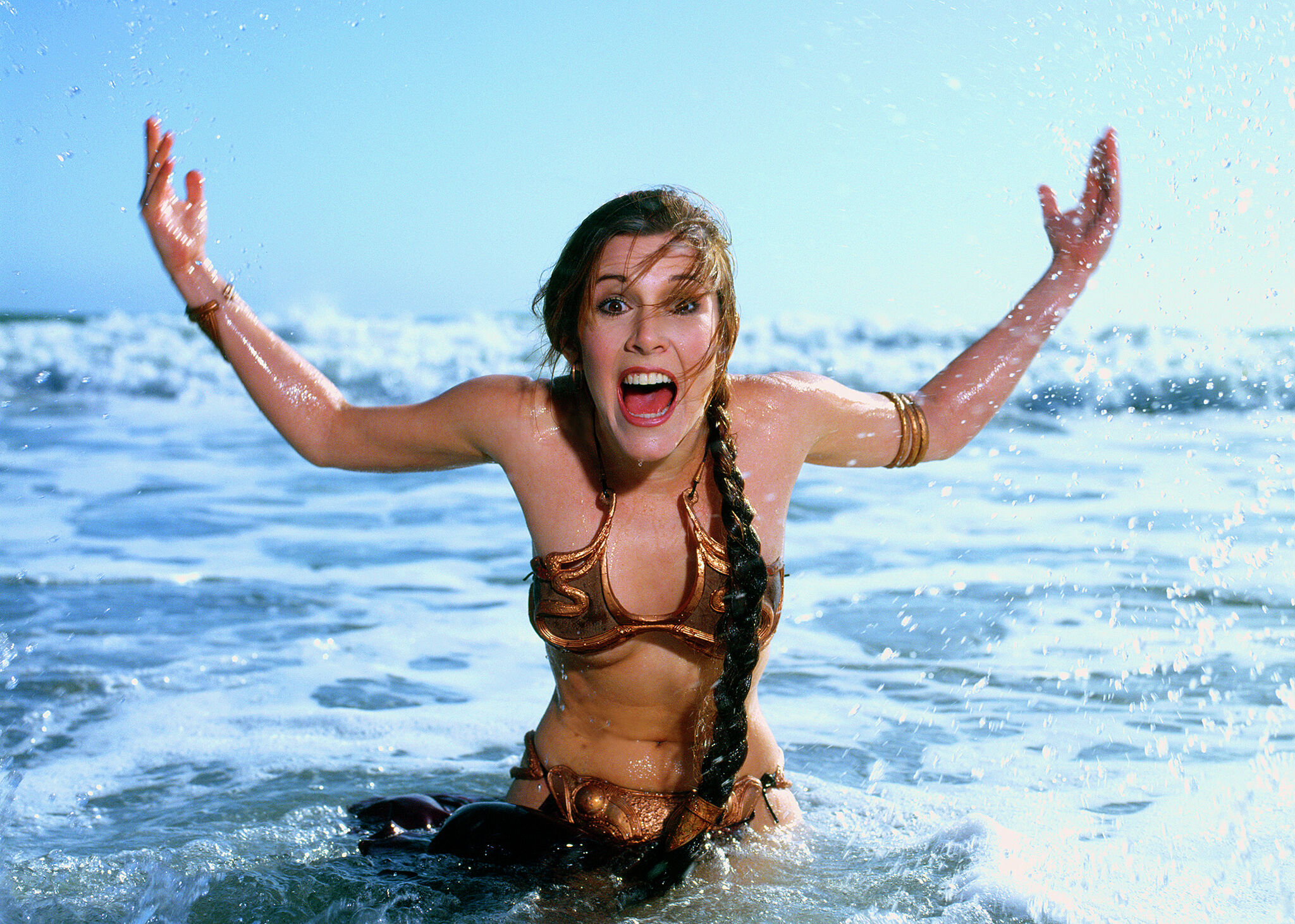 Carrie Fisher's famous metal bikini in Return of the Jedi didn't