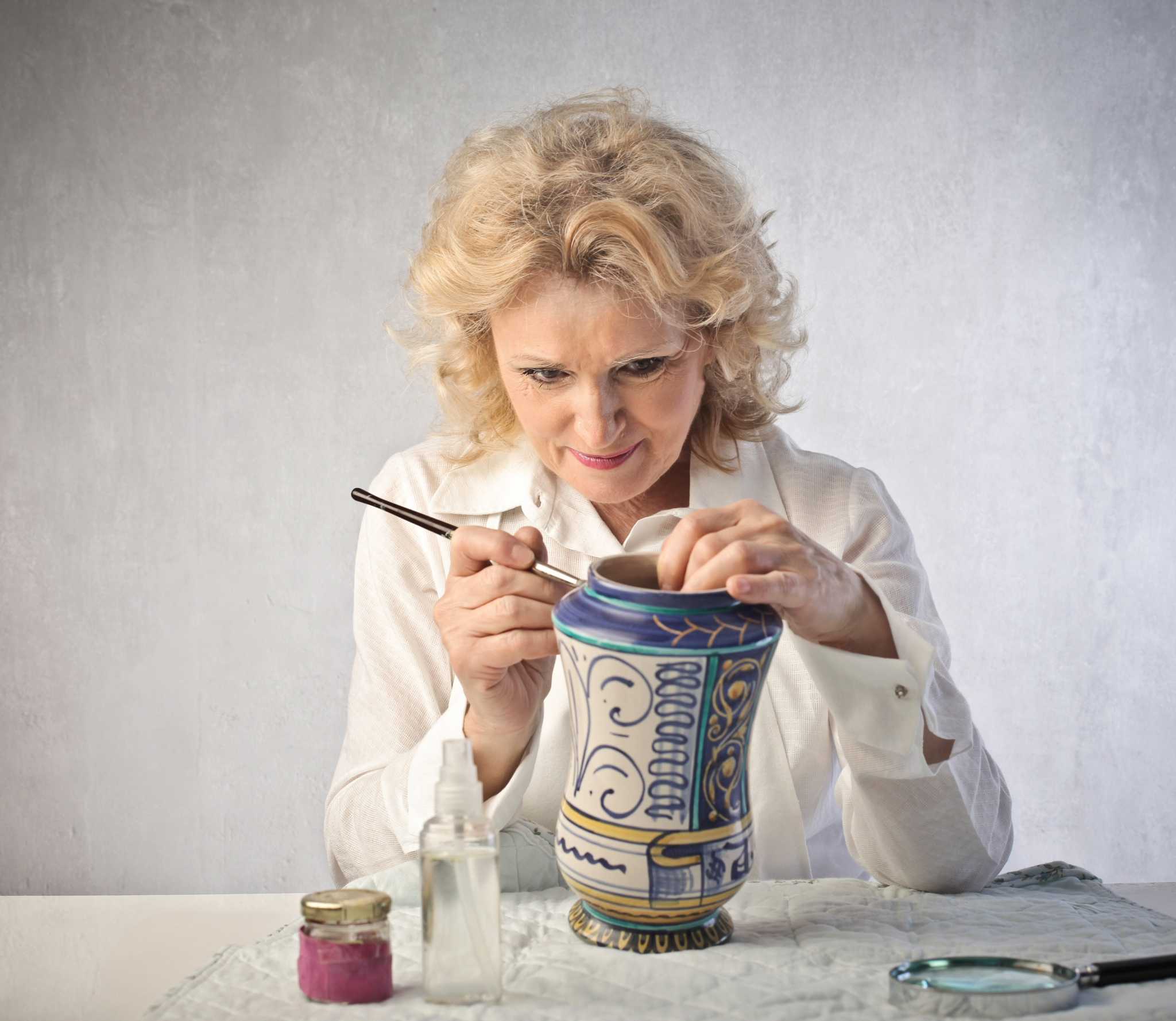 How to Paint a Faux FireGlazed Pottery Look