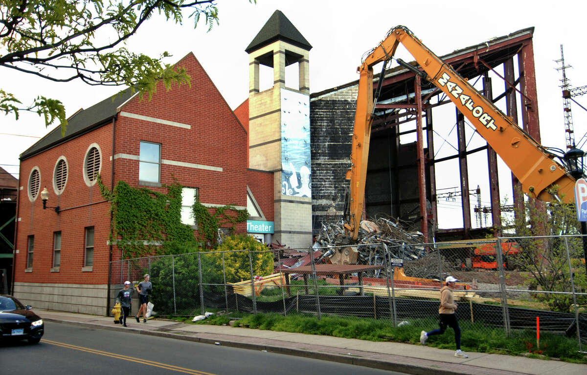 Only the shell of Norwalk's IMAX theater remains after demolition