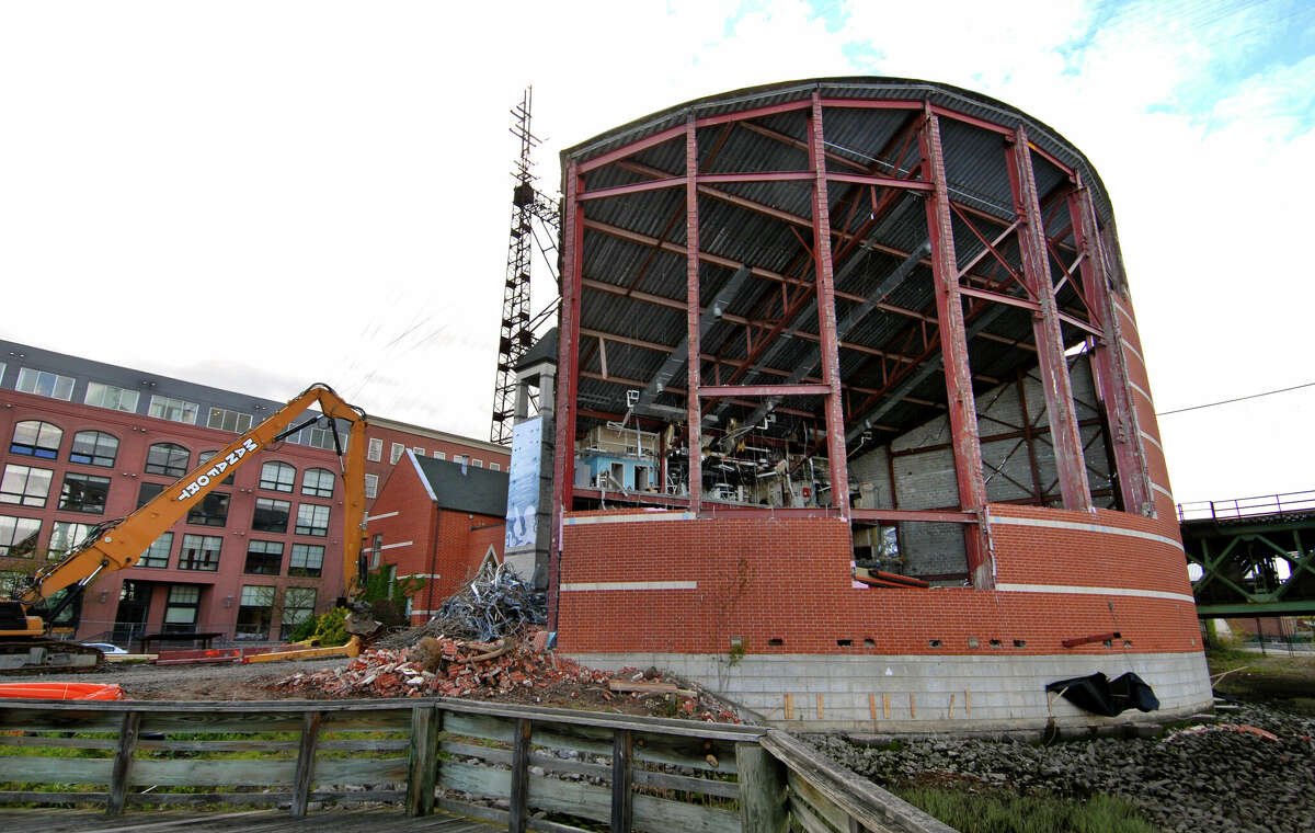 Only the shell of Norwalk's IMAX theater remains after demolition