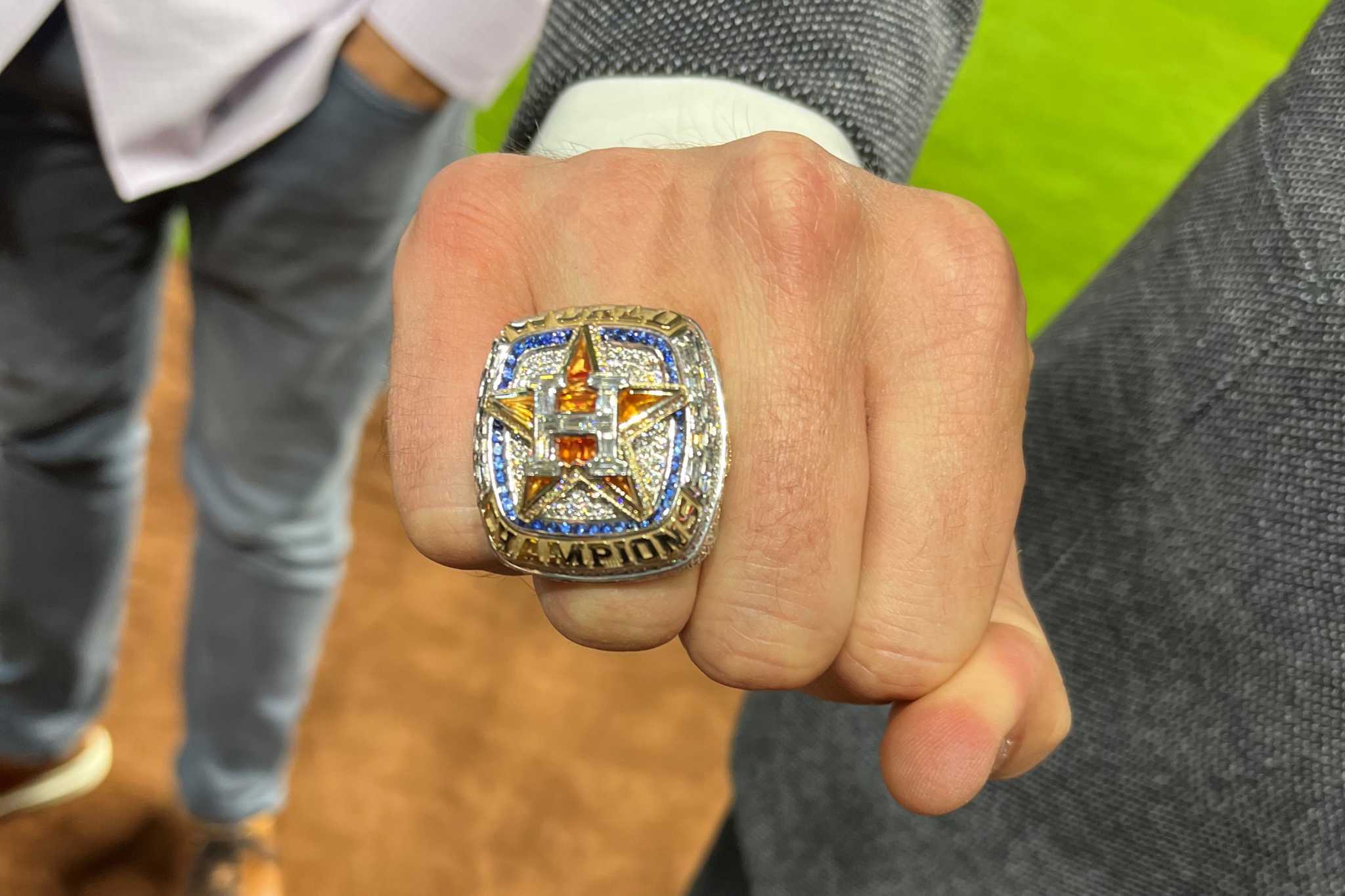 Giants GM Pete Putila collects World Series ring earned with Astros