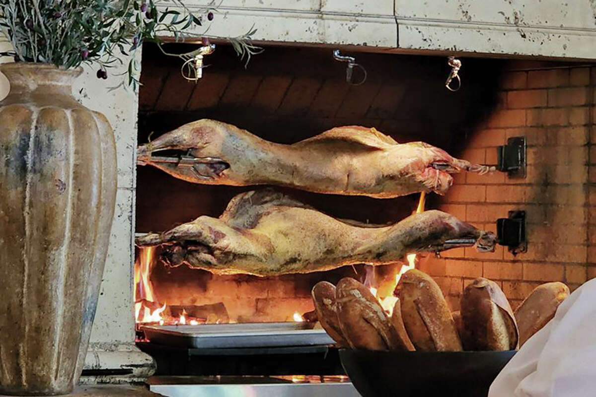 Fire-roasted meat at Kokkari in San Francisco.