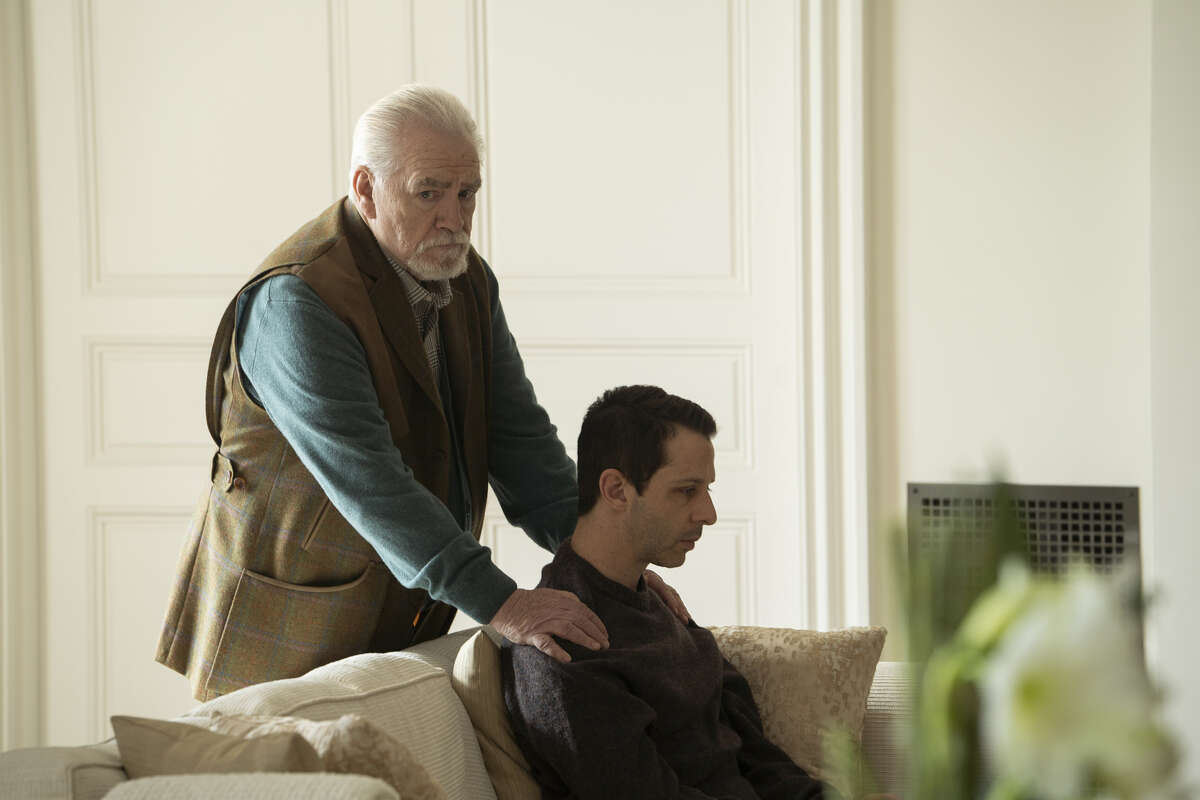 Brian Cox and Jeremy Strong in "Succession."