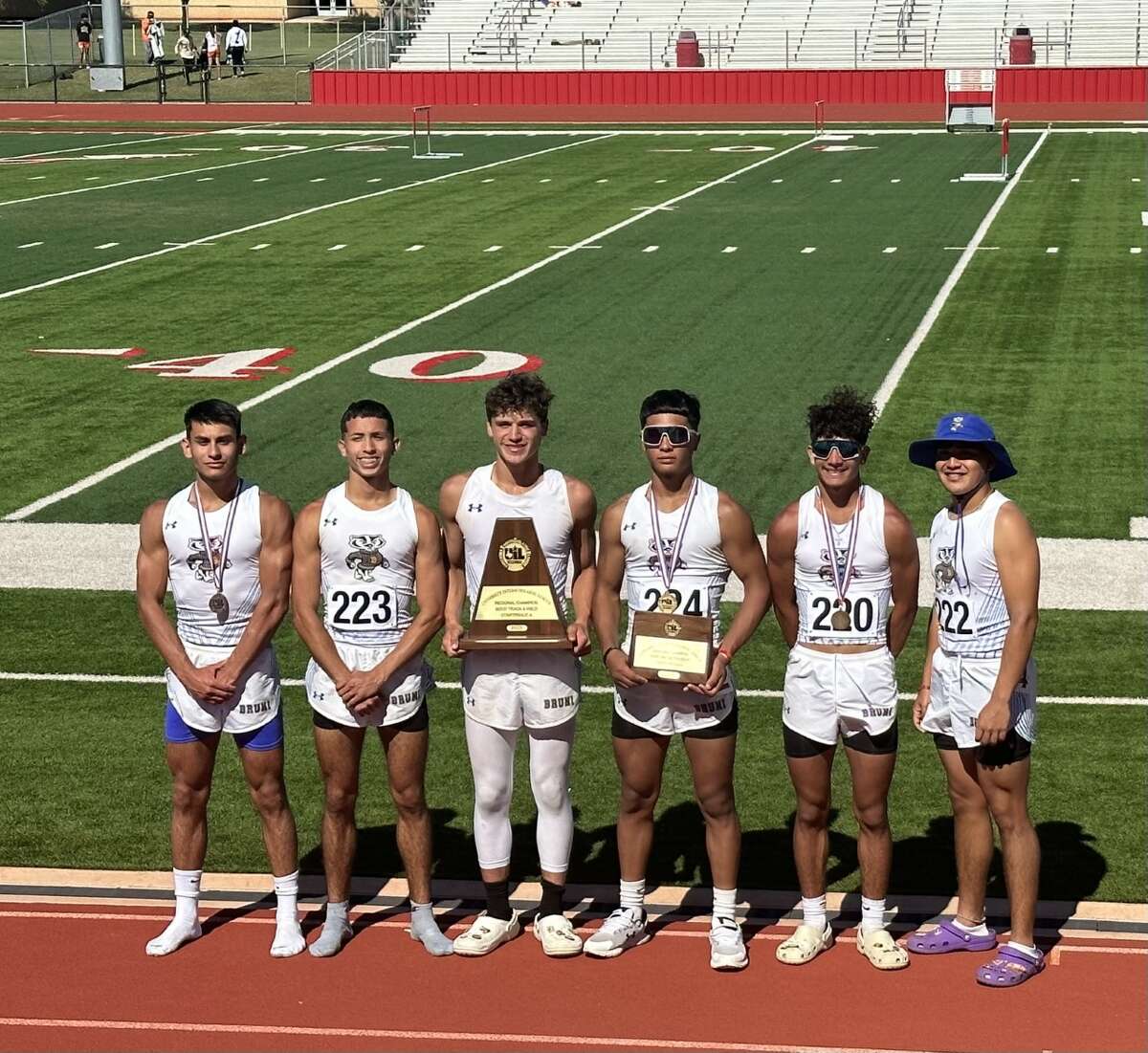 The Bruni track and field team is heading to the state meet after winning the first Region IV-2A Track and Field Championship in program history.