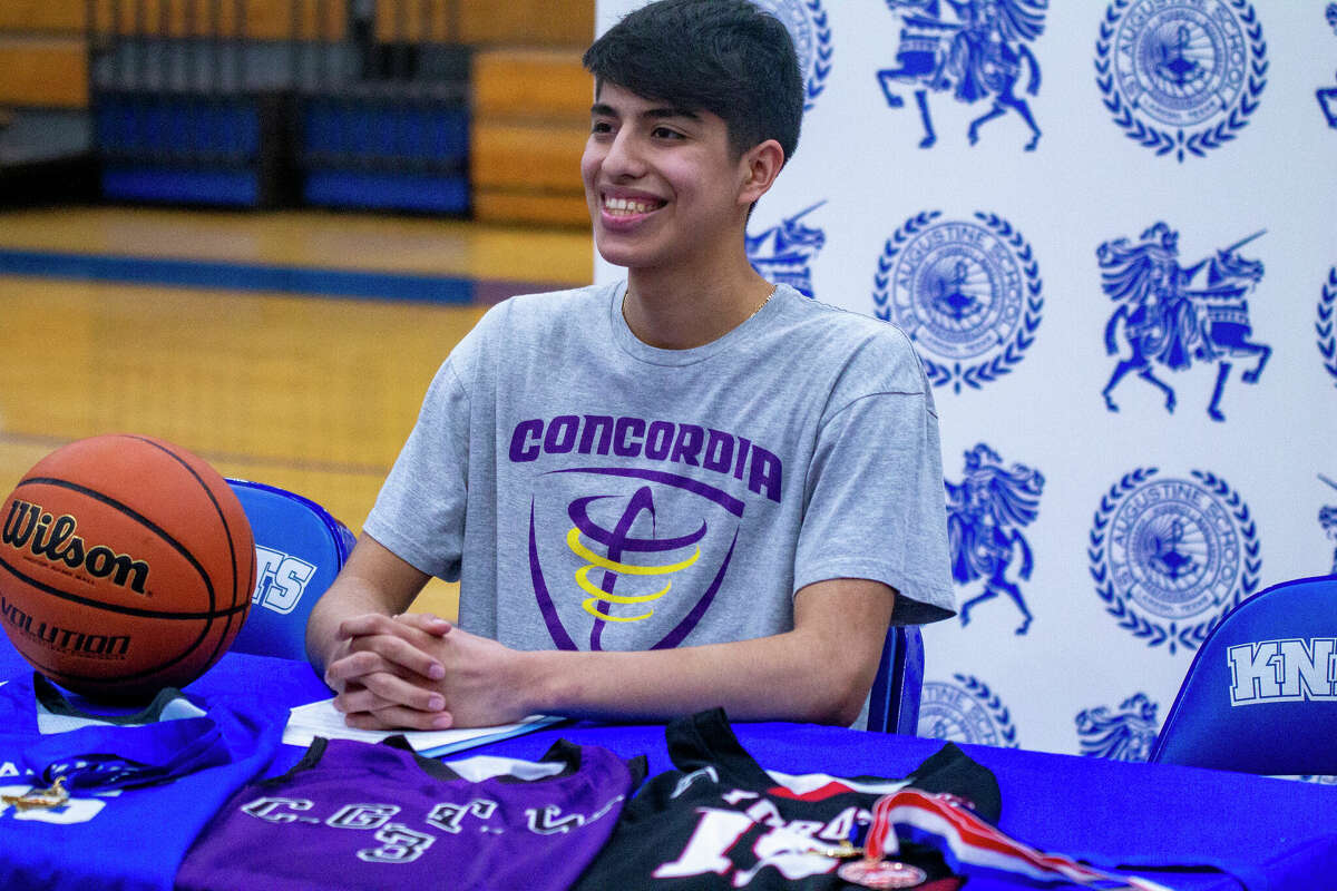 St. Augustine's Chris Ramirez signed with Concordia University on Wednesday to continue his basketball career.