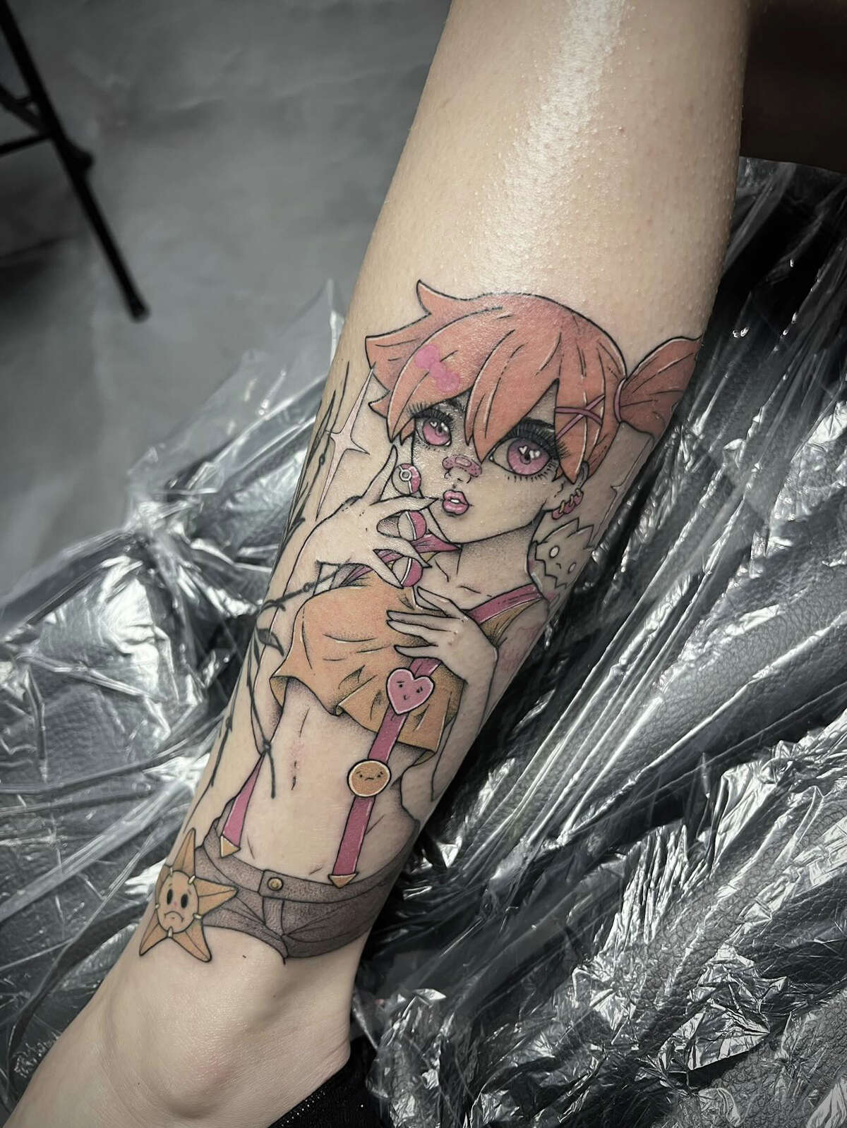 I do anime tattoos Heres one I did the other day of the man himself  Luffy Hope you guys enjoy  OnePiec  Anime tattoos One piece tattoos  Wolf tattoo sleeve
