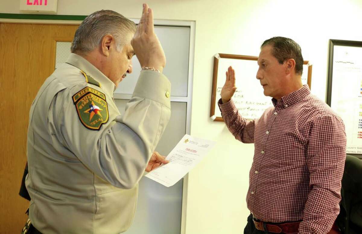 Ricardo "Rick" Rodriguez is sworn in as a member of the Webb County Sheriff's Office in December of 2019.