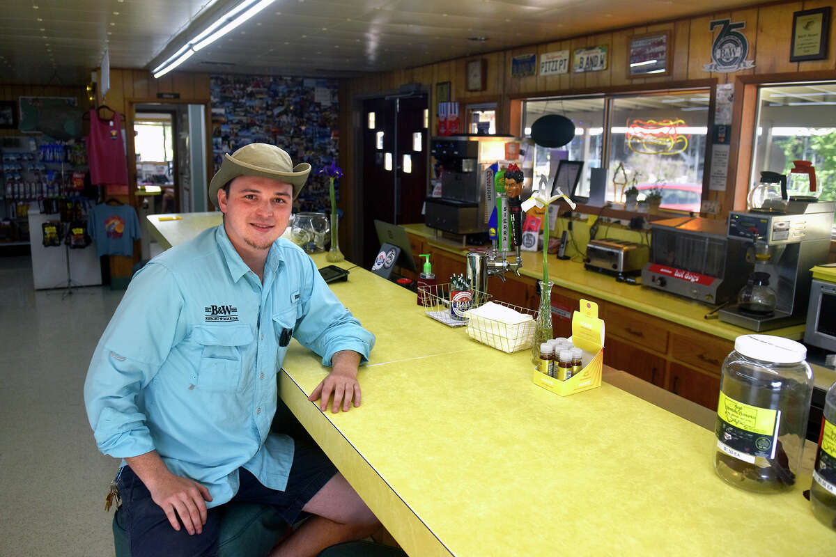 Deak, the current manager of the B&W Resort, along the Delta Loop on the Sacramento River. 