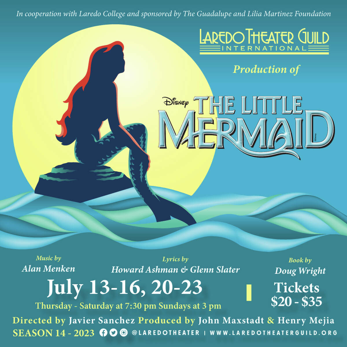 Laredo Theater Guild International will perform "Disney's The Little Mermaid" at Laredo College in July. 