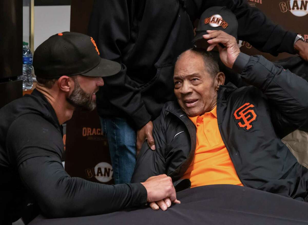 A jersey worn by Willie Mays during Giants' first year in S.F. is