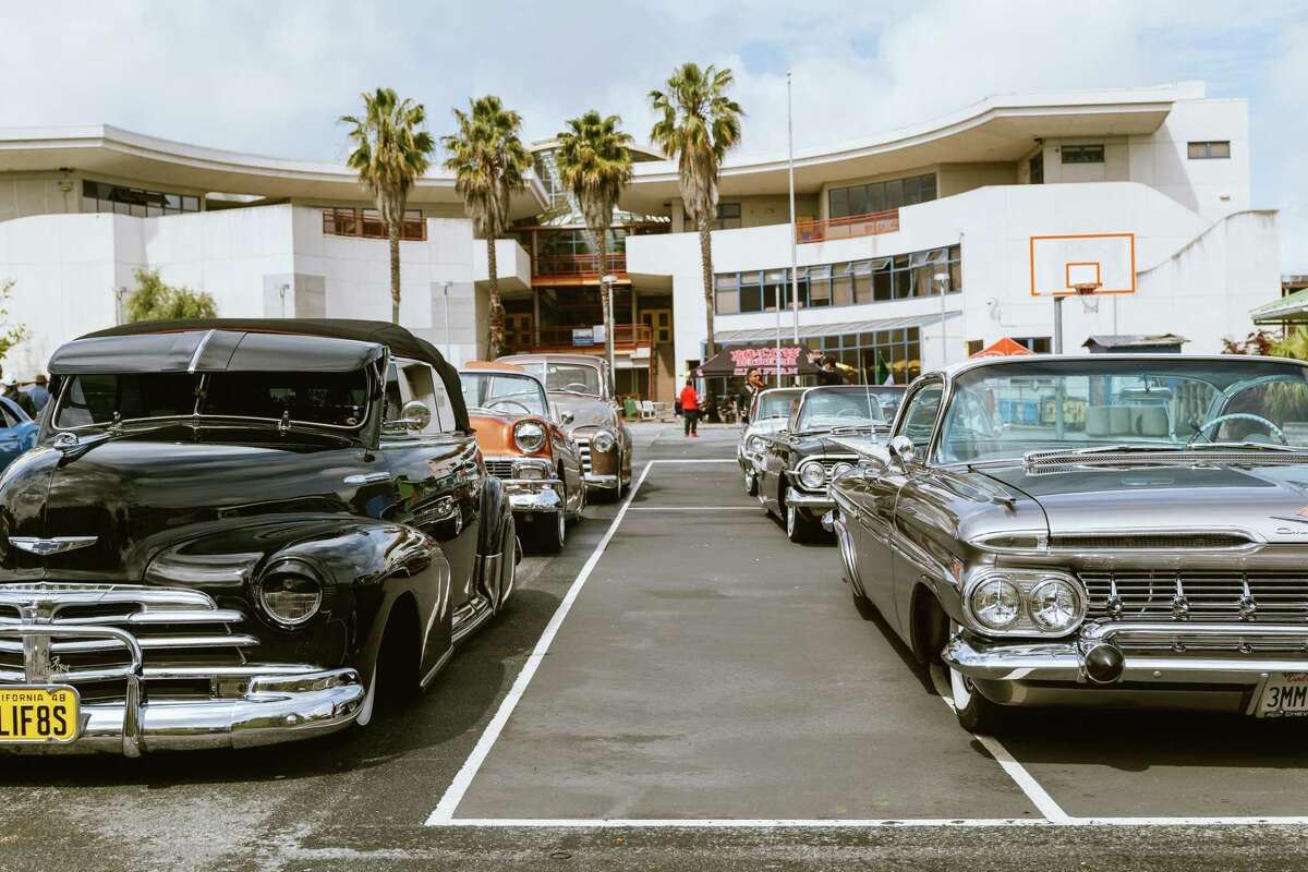 The Mission District fundraiser attracted a variety of classic cars.