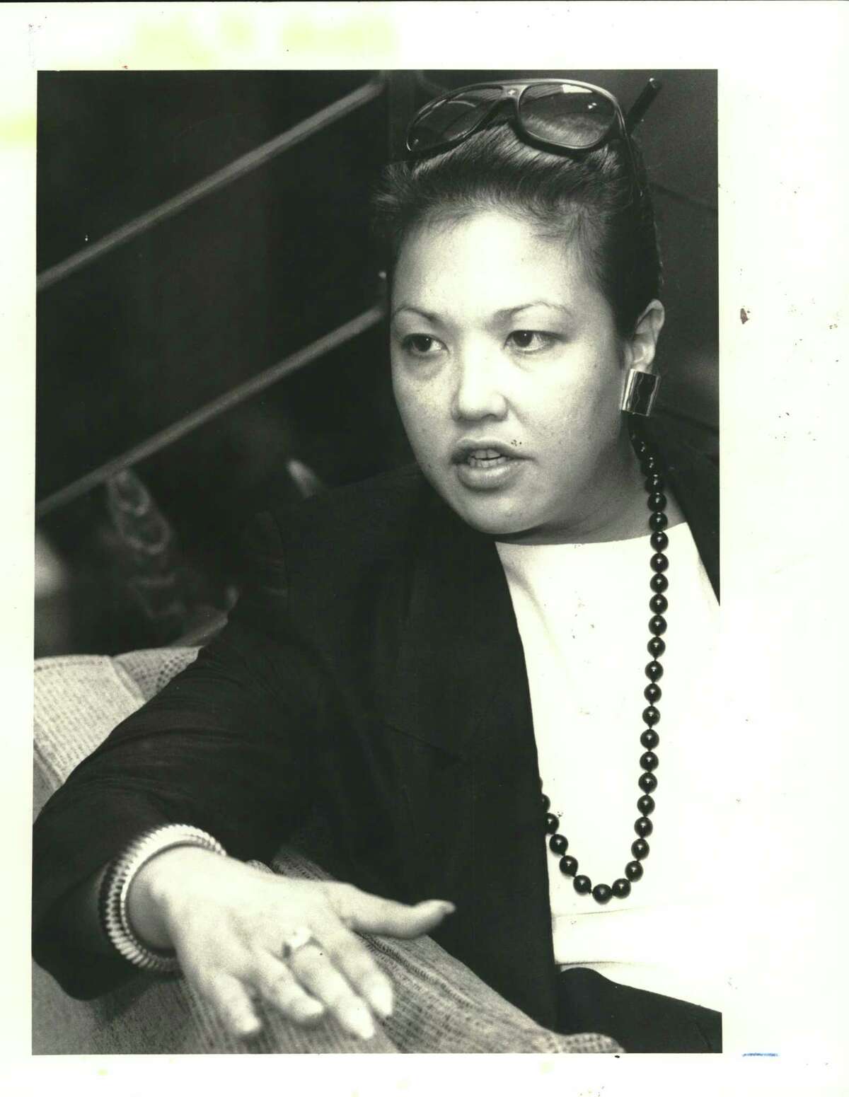 An image of Glenda Joe, owner of Great Wall Enterprises, from the Houston Chronicle archive.