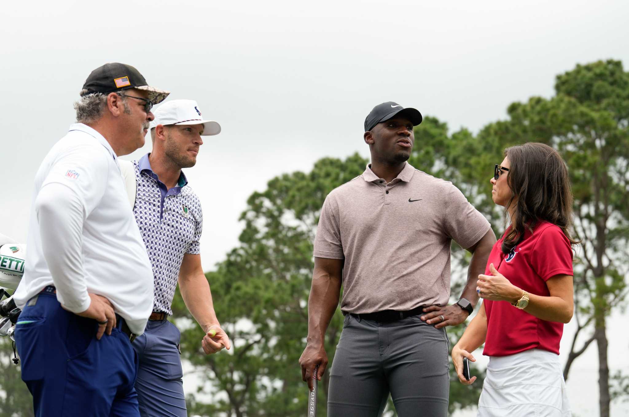 J.J. Watt at Texans' charity golf tournament