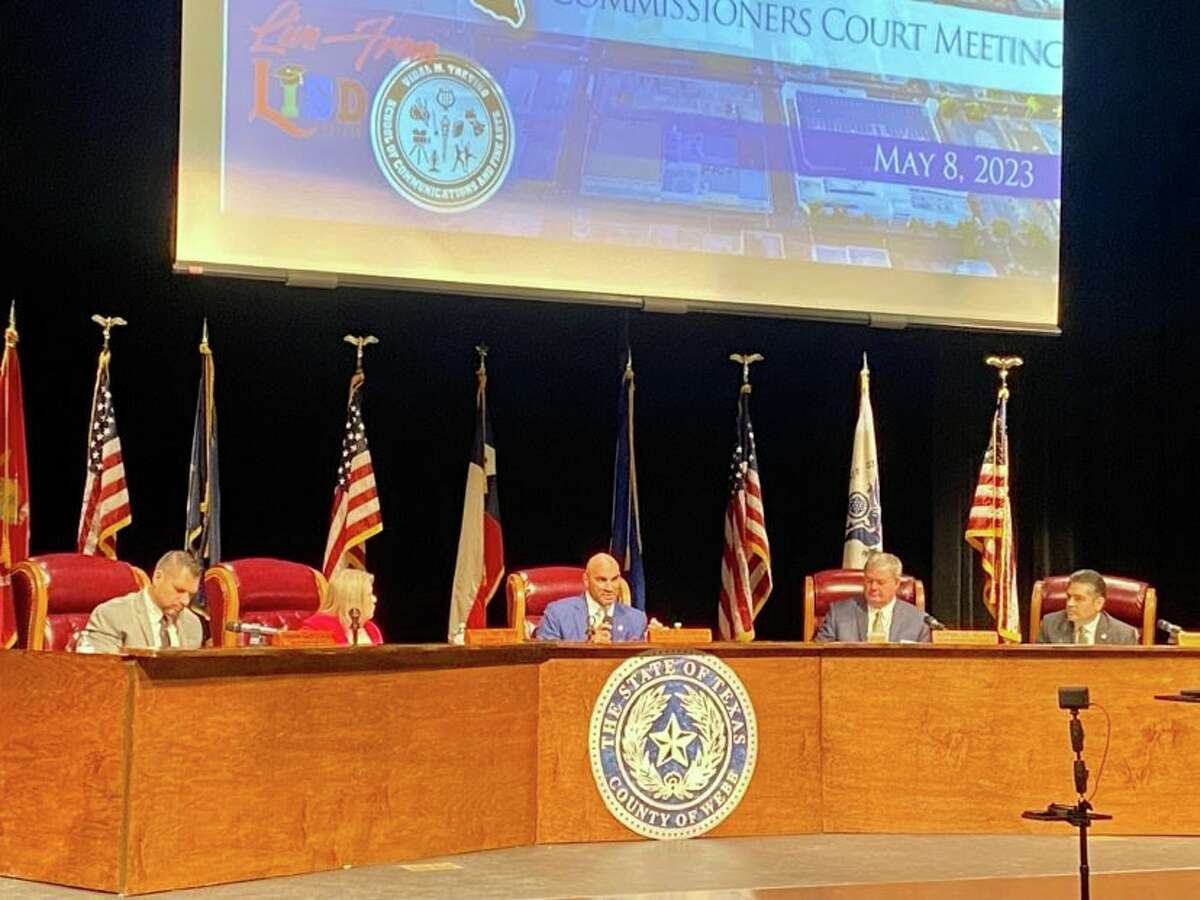 The Webb County Commissioners held a special meeting at Vidal M. Trevino School of Communications and Fine Arts on Monday, May 8, 2023.  