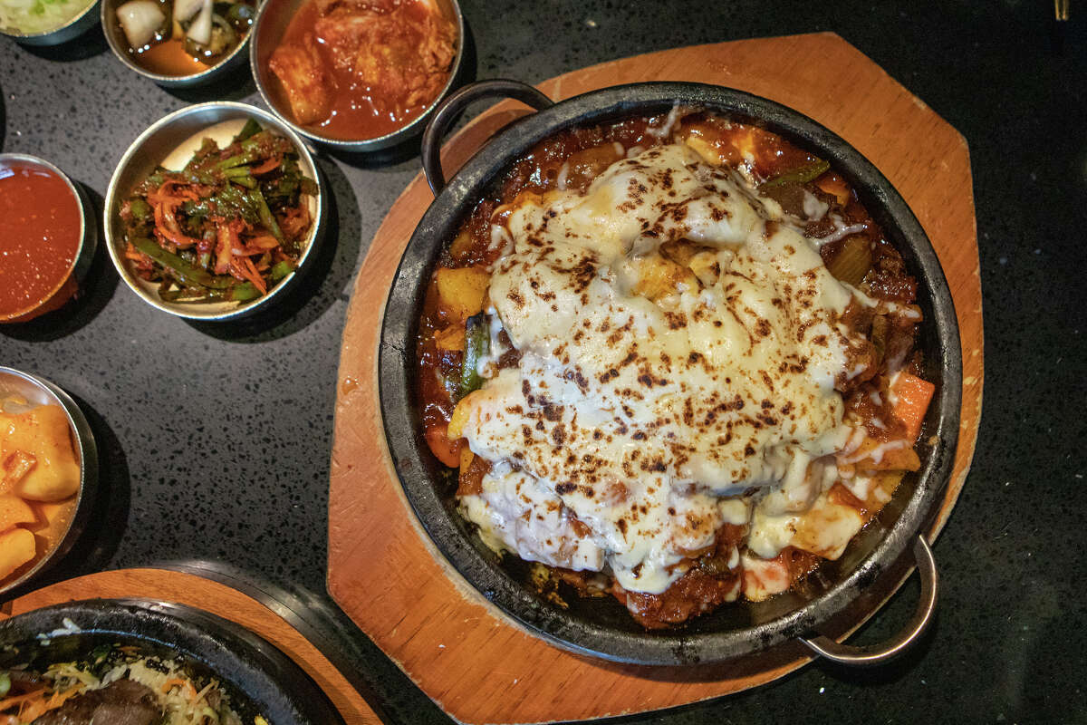 Tim Cheung of Bay Area Foodies eats Kalbijjim at Daeho Korean BBQ & Beef Soup in San Francisco, Calif. on May 9, 2023. He is a social media influencer with hundreds of thousands of followers on Instagram and TikTok.