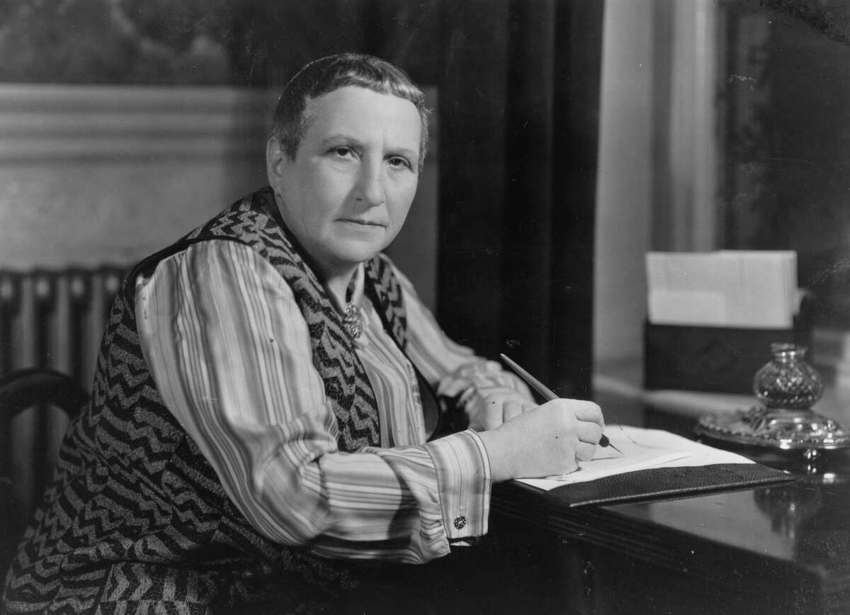 American writer and patron of arts Gertrude Stein (1874-1946). 