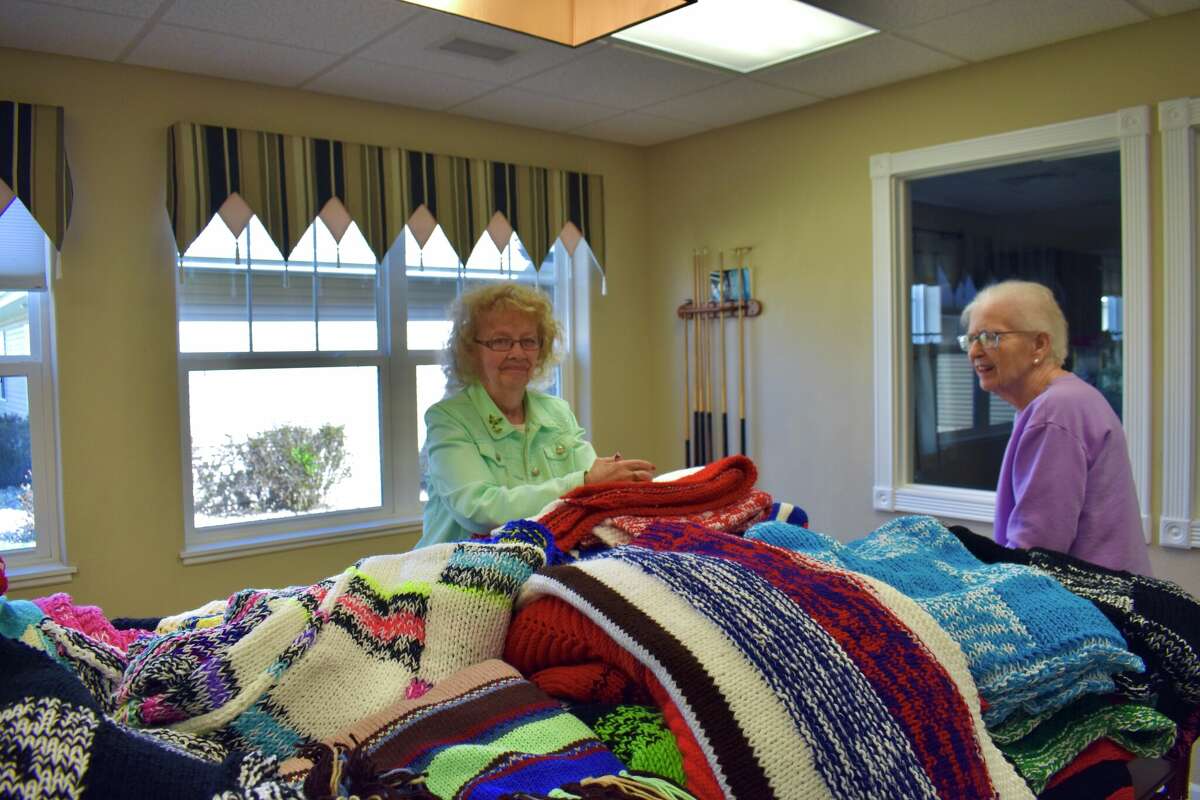 Local donates handcrocheted blankets to The Brook residents