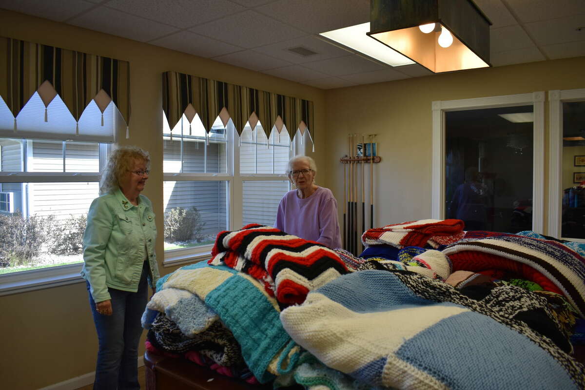 Local donates handcrocheted blankets to The Brook residents