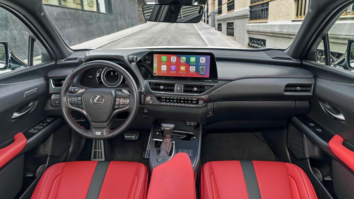 There is room for up to five people in the 2023 Lexus UX 250h F Sport hybrid crossover.