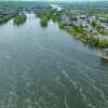 Fishermen near the federal lock and dam on the Hudson River on Wednesday, May 10, 2023, with Troy, NY, on the left and Green Island, NY, to the right.