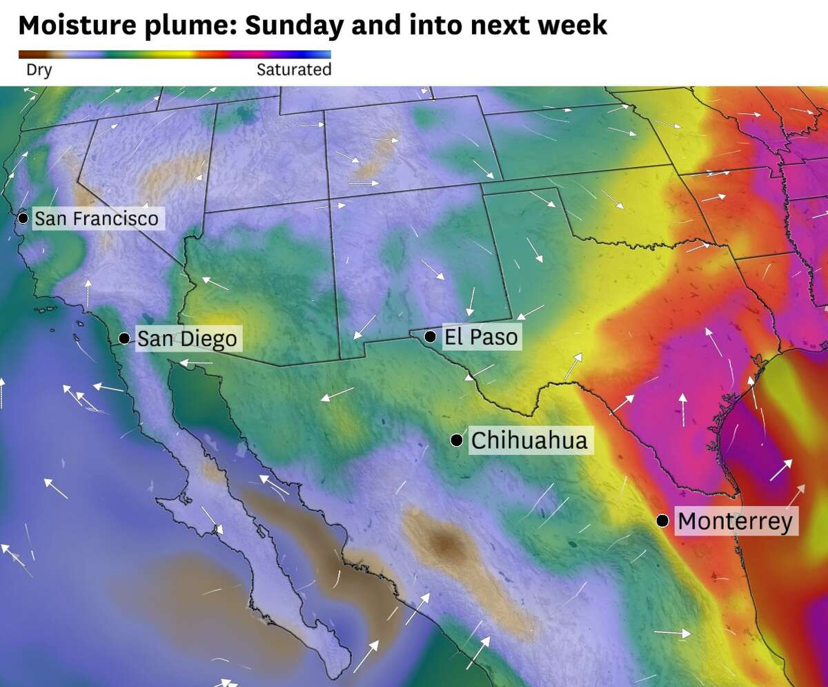 Monsoonlike weather? A rare setup is bringing unusual spring weather