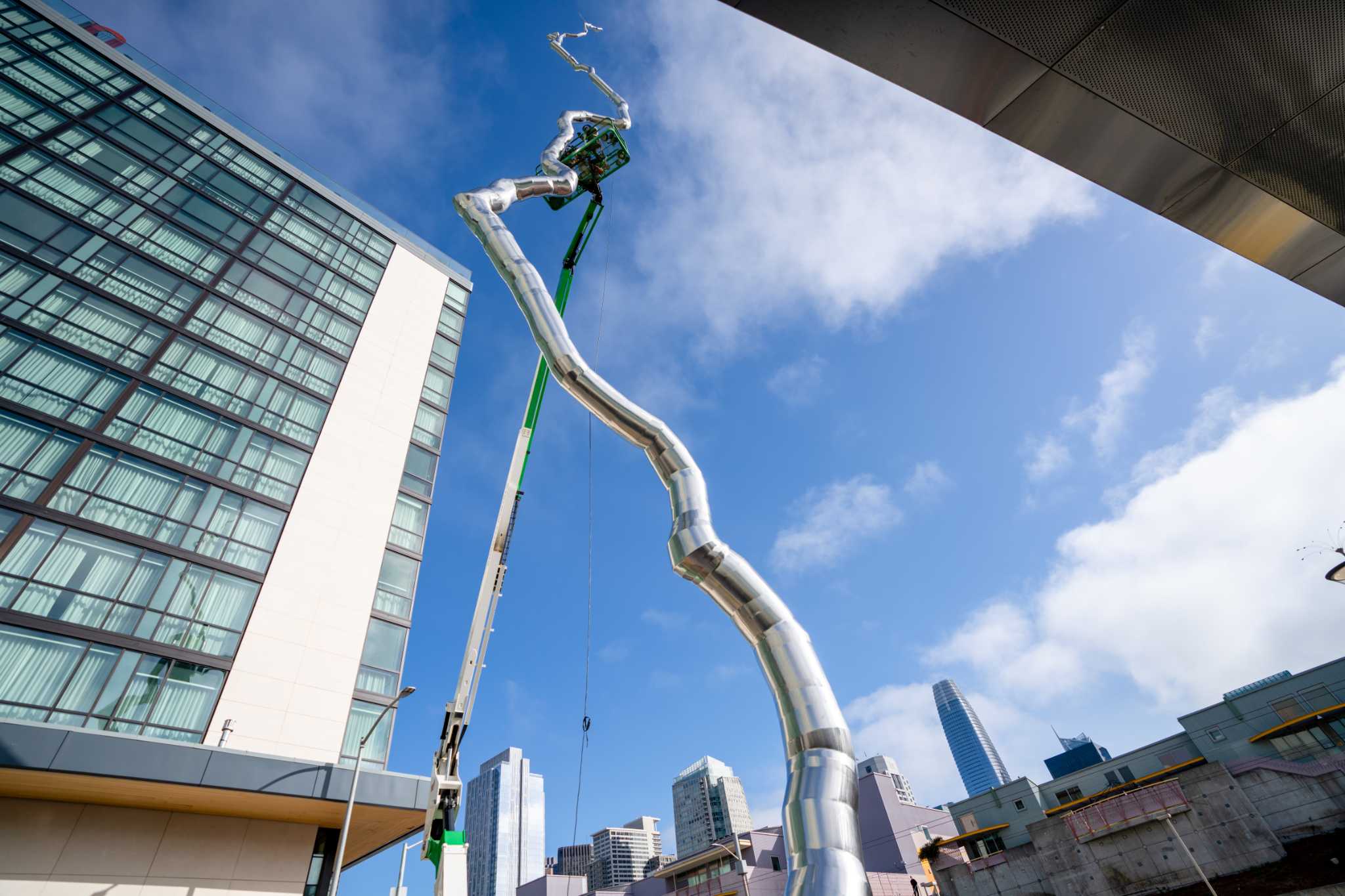 Roxy Paine's controversial sculpture 'Node' is worth seeing in person