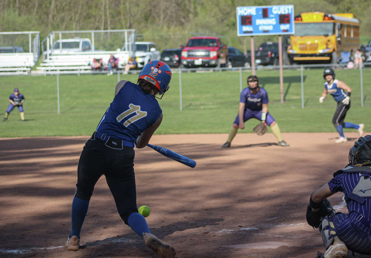 Onekama softball splits doubleheader with Frankfort