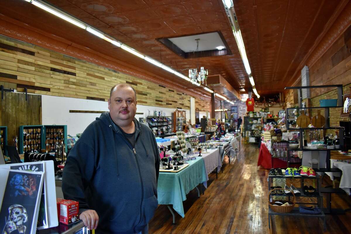 Business owners including Kris Cross of Homemade and More Consignment Shop in Reed City are getting ready for shoppers ahead of Mother’s Day weekend. To view more photos visit www.bigrapidsnews.com. 
