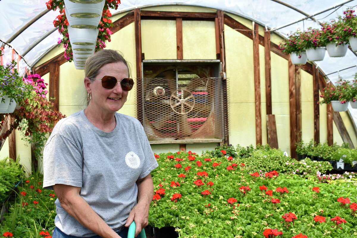 Business owners including Sharla Hicks of Shore Nursery in Evart are getting ready for shoppers ahead of Mother’s Day weekend.