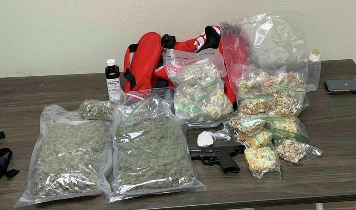 Drugs seized during a traffic stop in Beaumont, Texas on May 11, 2023
