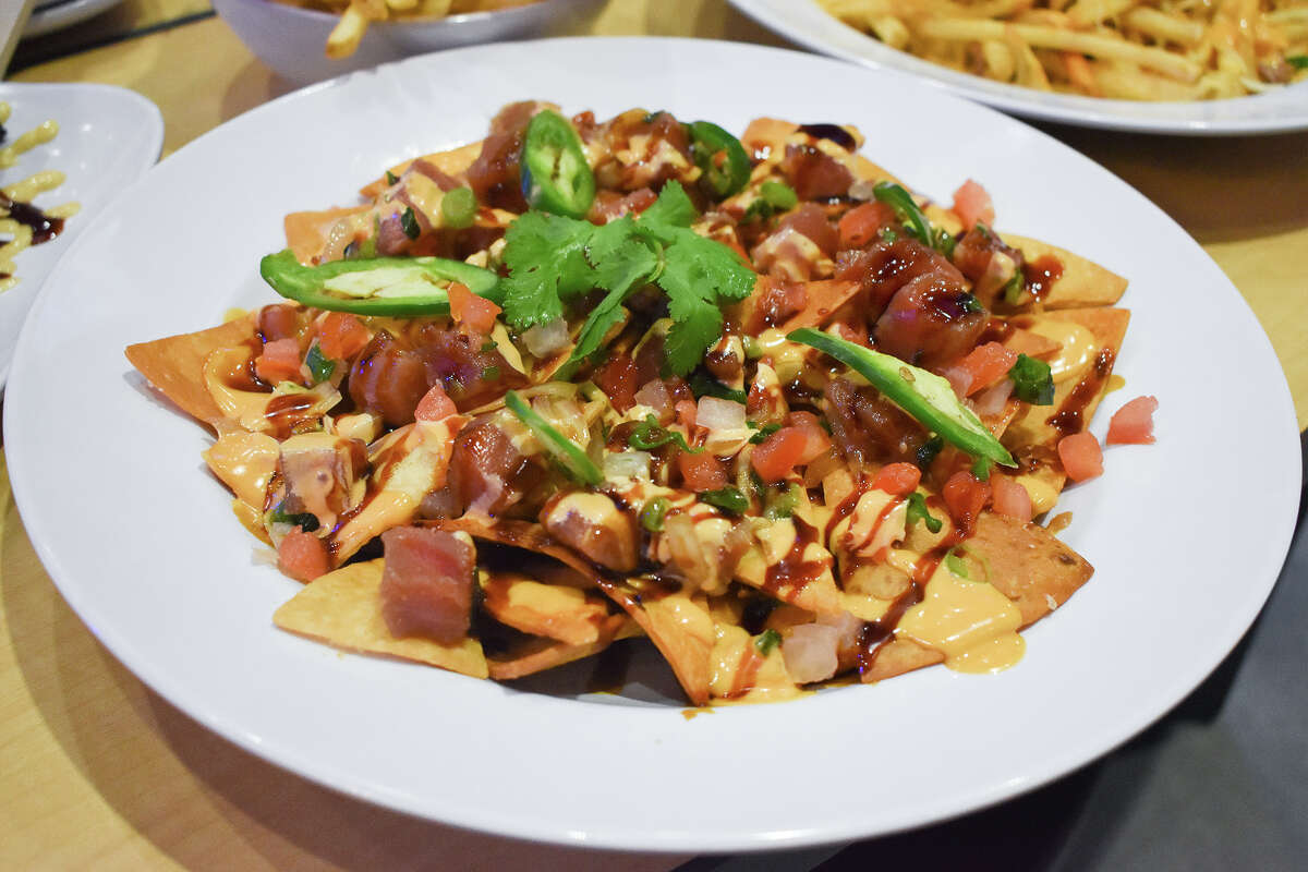 Poke nachos from Sam Choy's Ohana Diner at Bowl Incline. 