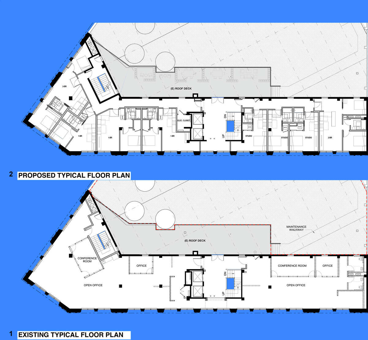 Proposed floor plan for 988 Market St.