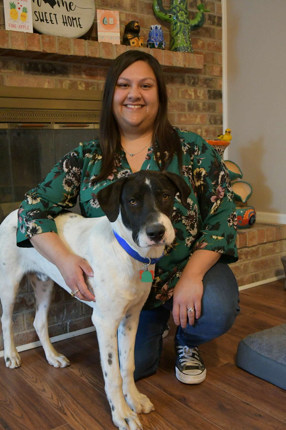 Desirae Ryon and her wife are fostering "Gunther" after he was found in a field south of Interstate 20 on Wednesday with his mouth taped shut and his legs taped together "