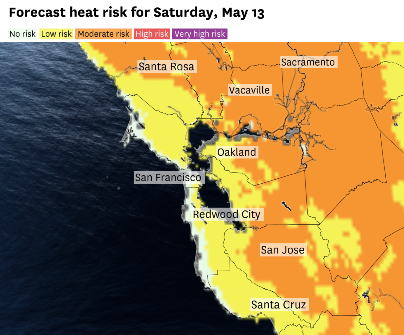 Bay Area heat wave: Where it will be the hottest on Saturday - Vimarsana News
