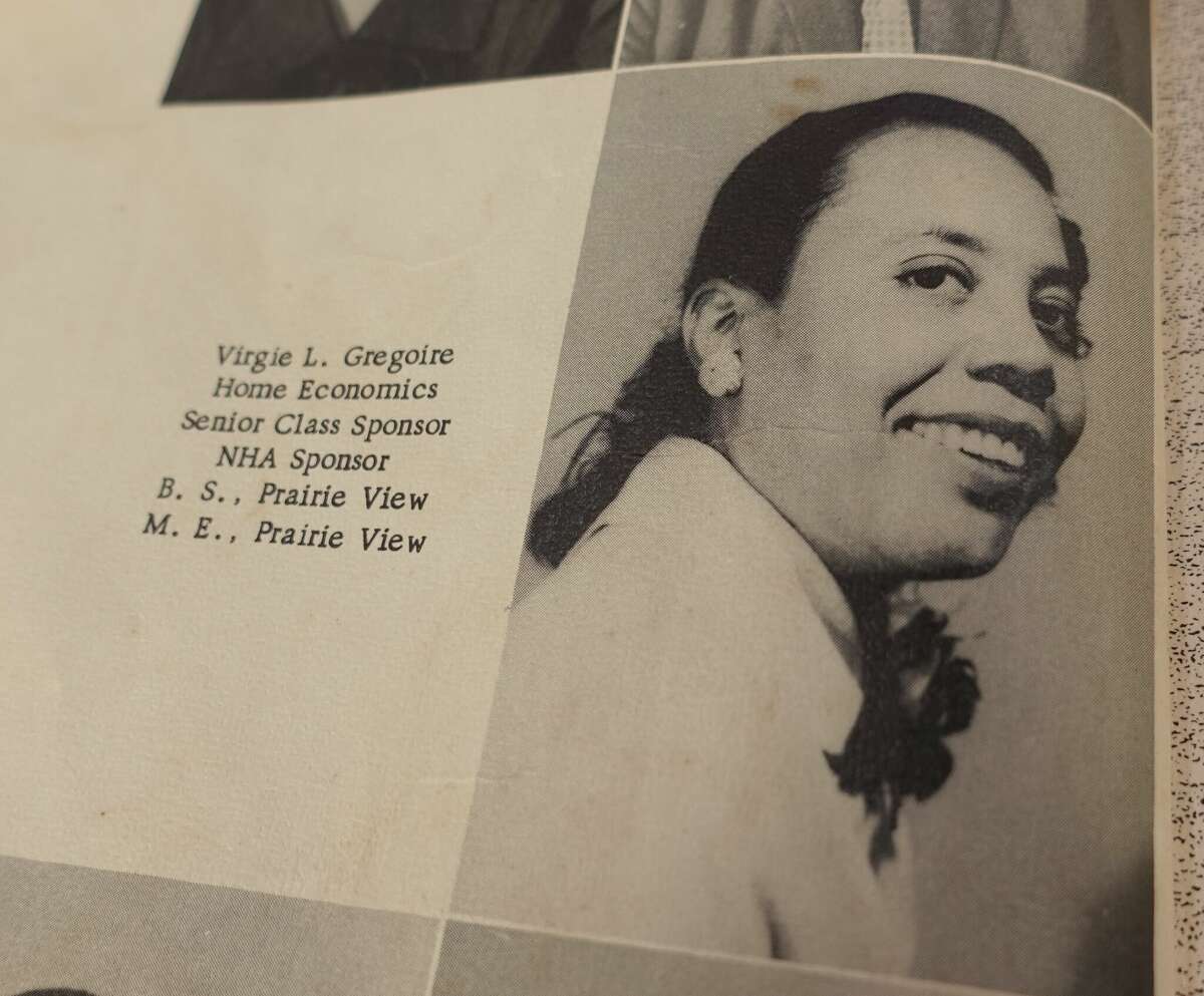 Claudia Tyler's aunt, Virgie Gregoire, was a teacher at the then-Henderson High School. Photo taken May 11, 2023. Photo by Olivia Malick/ The Enterprise.