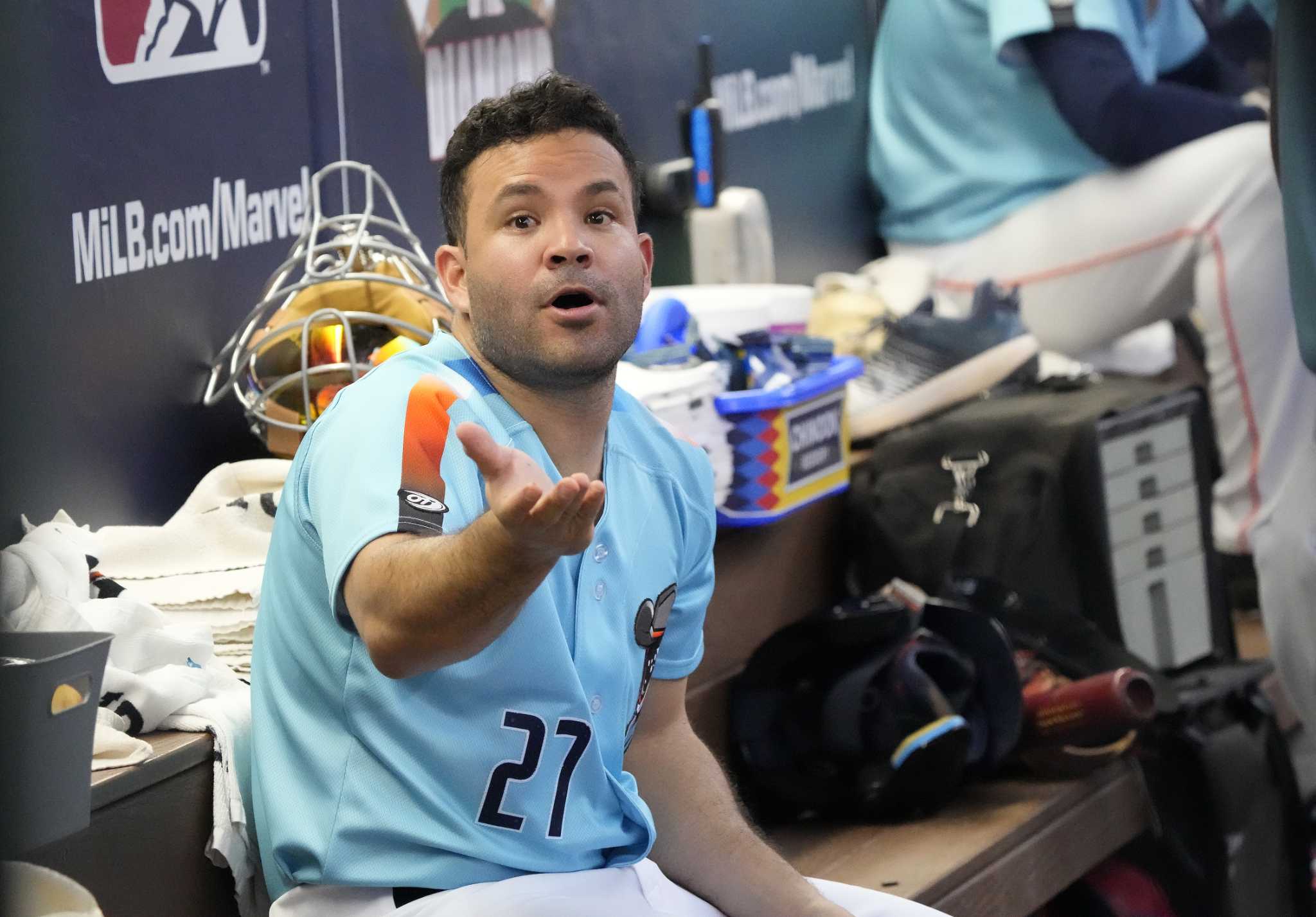 Astros Jose Altuve rehabs with Hooks at Whataburger Field