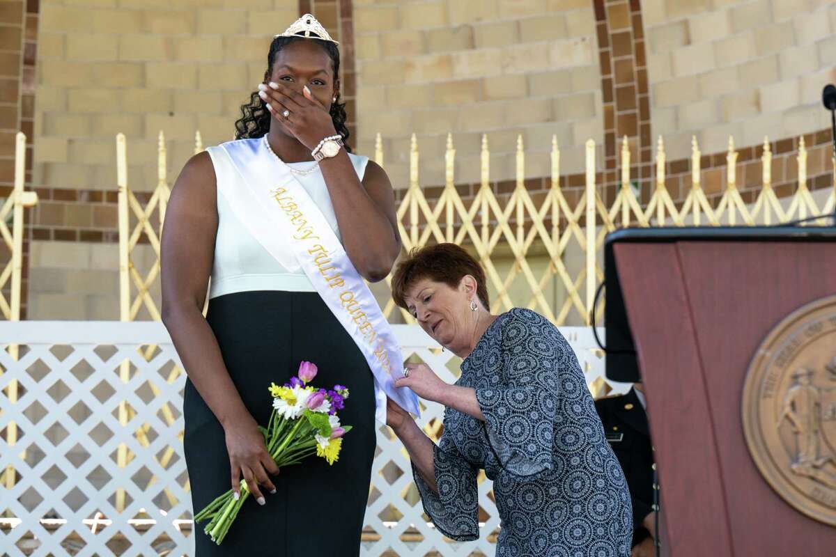 Math teacher Olivia Owens crowned Albany's 2023 Tulip Queen