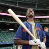 Travis Scott plays 'Utopia album for Astros, takes batting practice