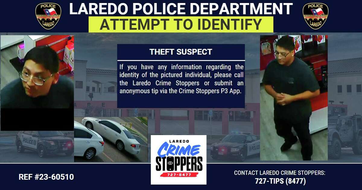 The Laredo Police Department have released the following pictures in relation to a theft from a adult store in north Laredo. 