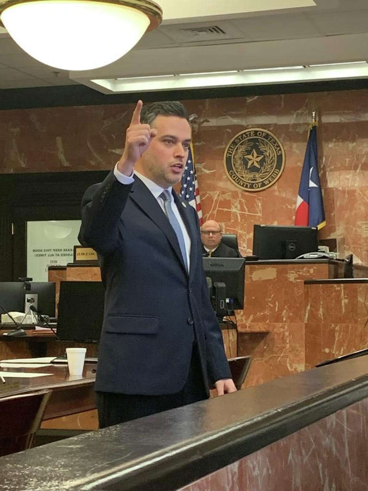 Assistant District Attorney Eduardo Ramirez presented closing arguments in the State of Texas v. Rene Salas, who was sentenced to 30 years in prison.