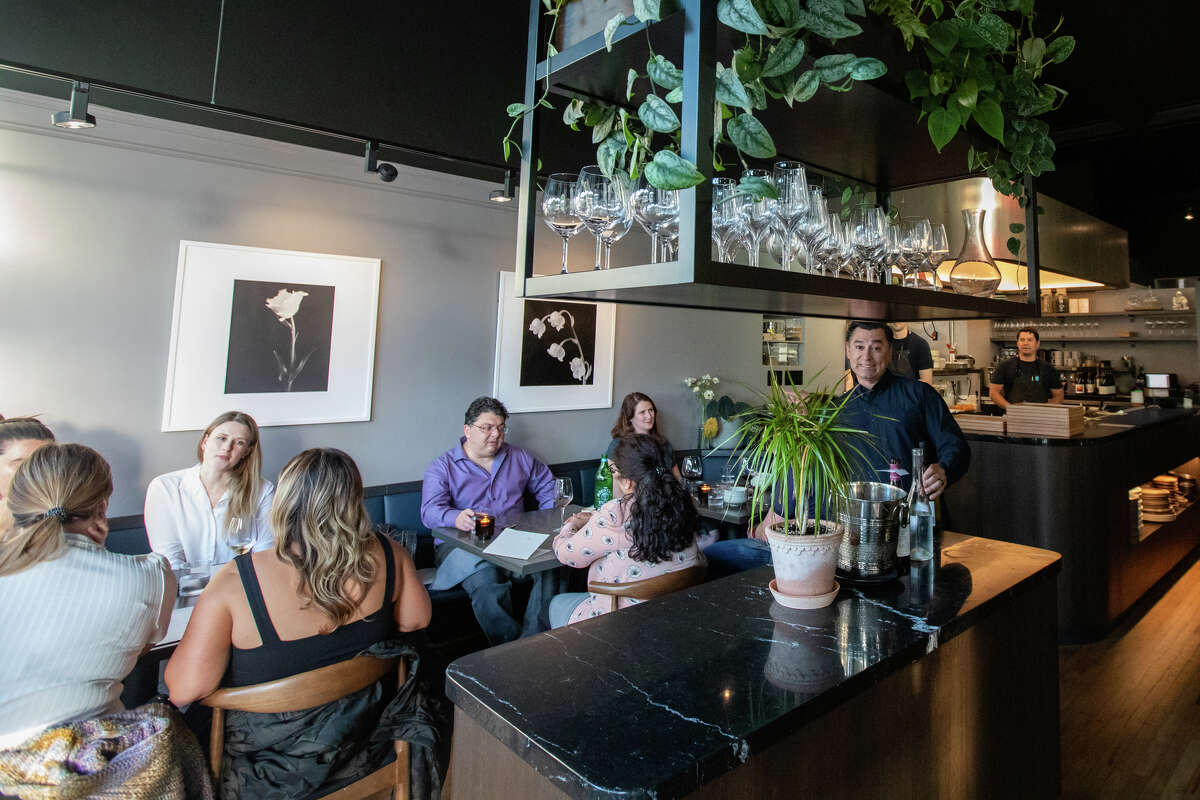 The interior dining area at Marlena in San Francisco, Calif. on May 16, 2023.