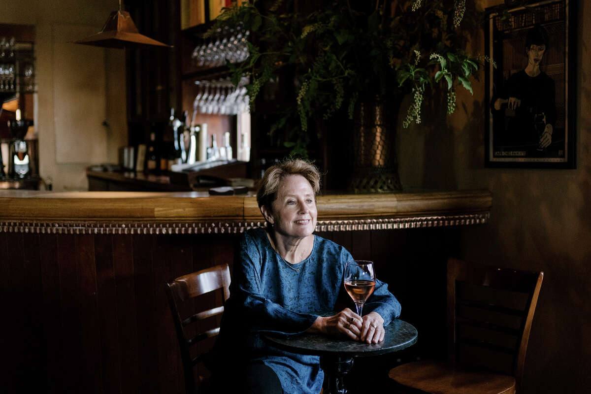FILE: Alice Waters by the bar at her restaurant Chez Panisse in Berkeley, Calif.